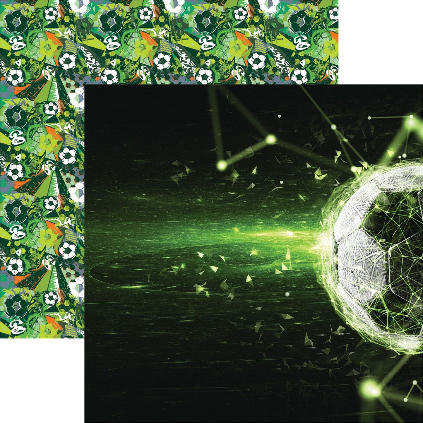 Reminisce Let's Play Soccer: Let's Play! 12x12 DS Paper (1 Sheet)