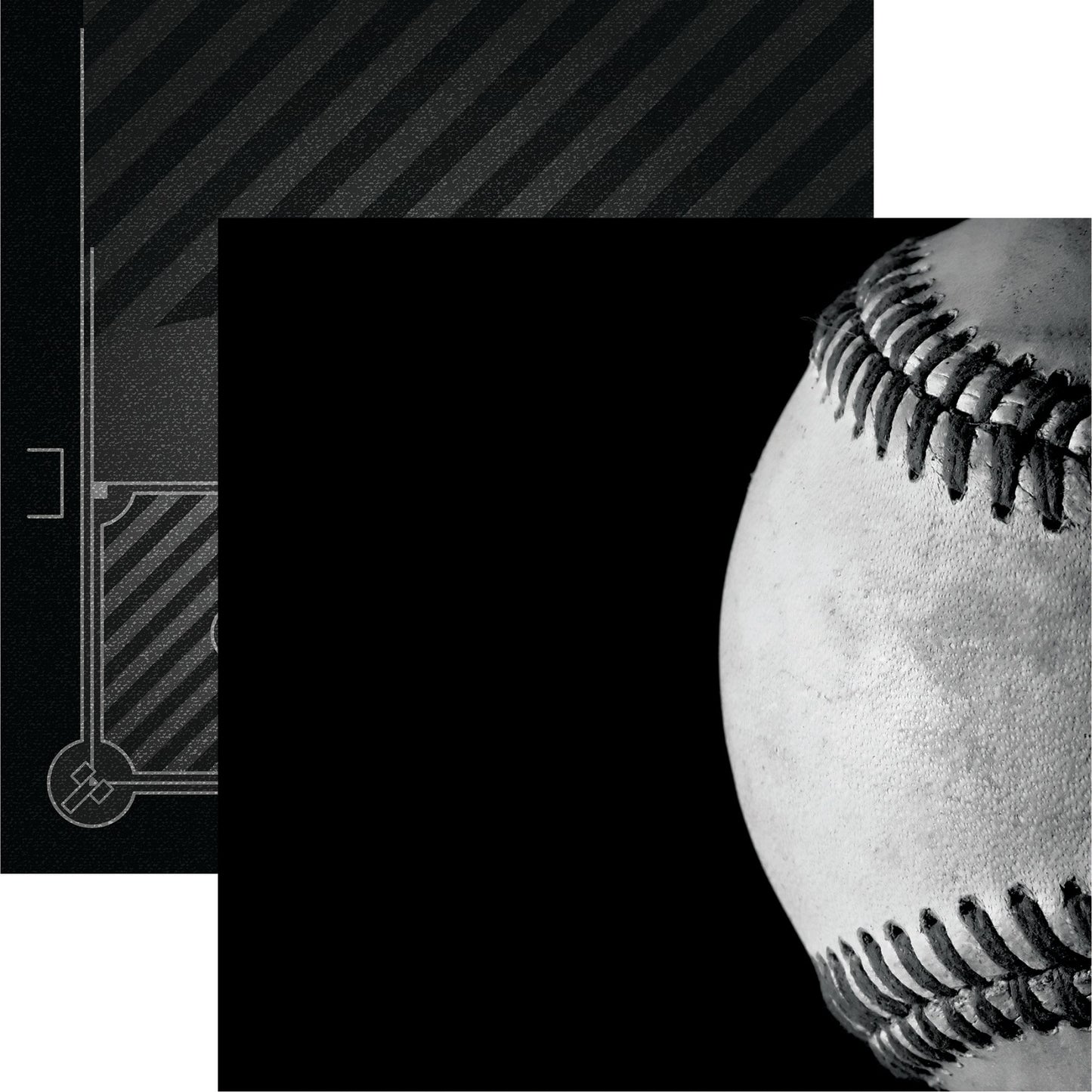 Reminisce Let's Play Baseball: Vintage Baseball 12x12 DS Paper (1 Sheet)
