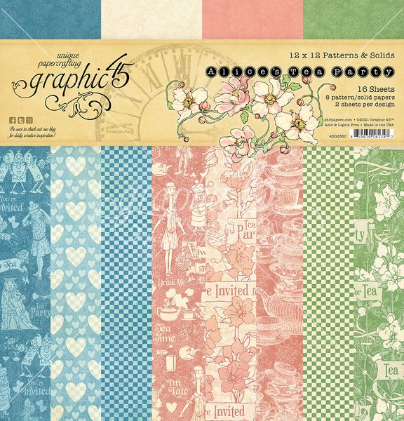 Graphic 45 Alice Tea Party Collection