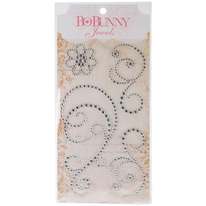BoBunny Adhesive Jewel Swirls-Glaze