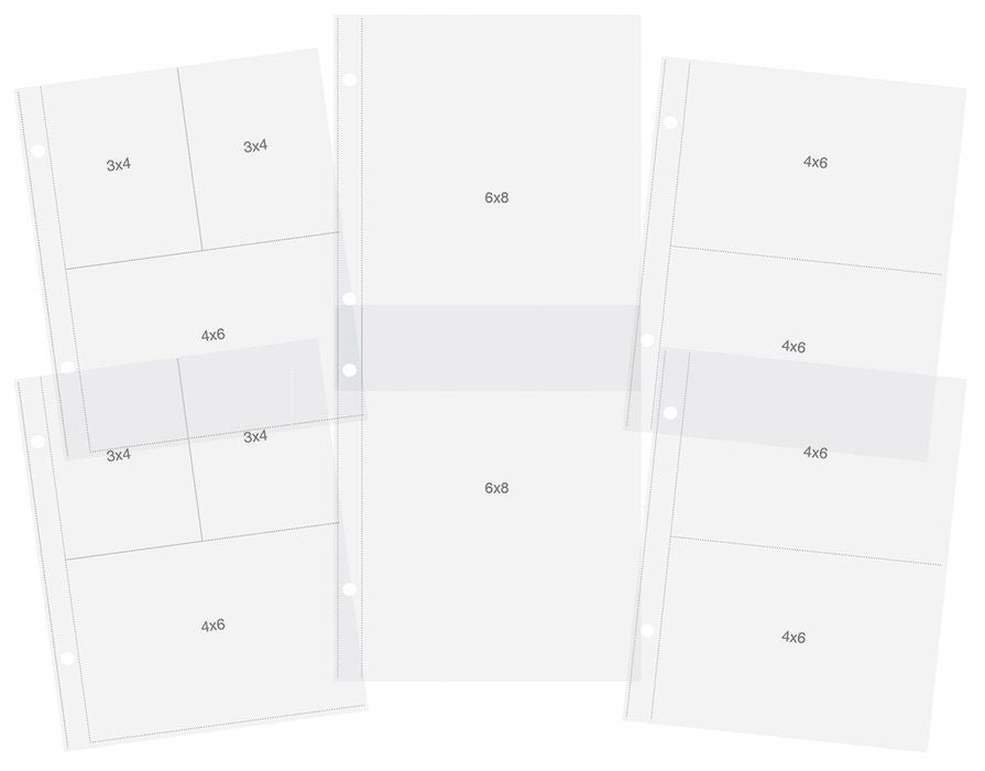 Simple Stories Sn@p! Pocket Pages For 6"X8" Binders 12/Pkg-Variety Pack