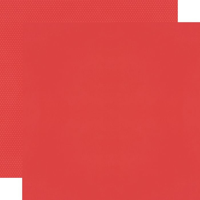 Simple Stories Color Vibe Double-Sided Cardstock 12"X12"-Tomato