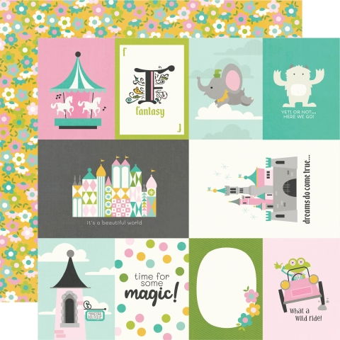 Simple Stories Say Cheese Fantasy at the Park: Elements 1 DS Paper (1 Sheet)