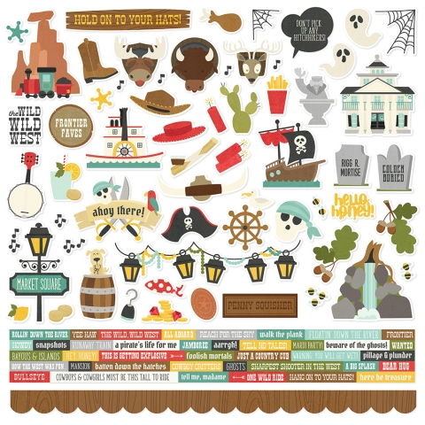 Simple Stories Say Cheese Frontier at the Park: Cardstock Sticker