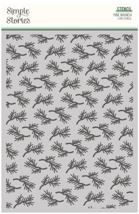 Simple Stories - Pine Branch - 6x8 Stencil