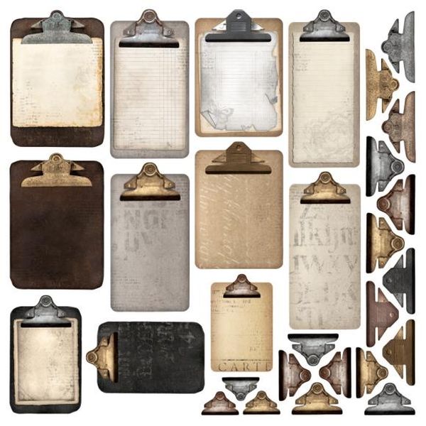 Simple Stories Simple Vintage Essentials Chipboard, 29/Pkg