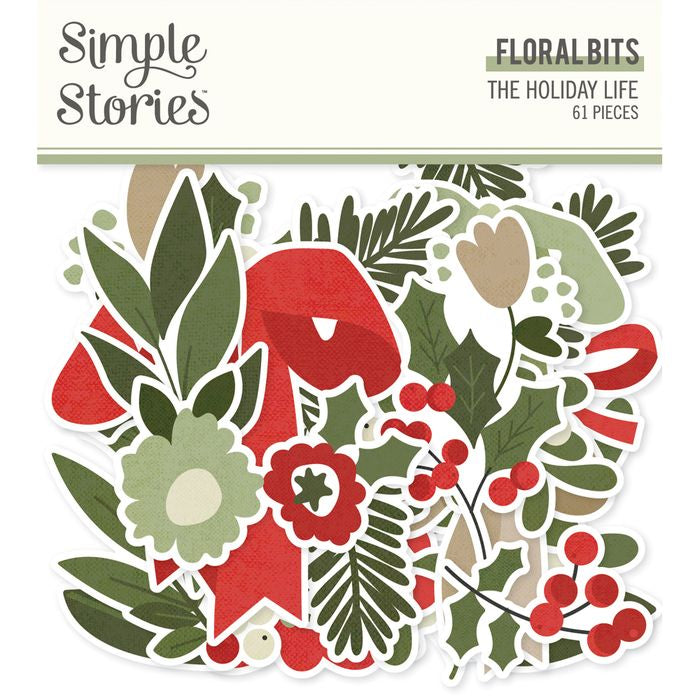 Simple Stories - The Holiday Life - Floral Bits & Pieces