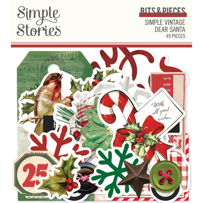 DISC - Simple Stories - Simple Vintage Dear Santa - Bits & Pieces