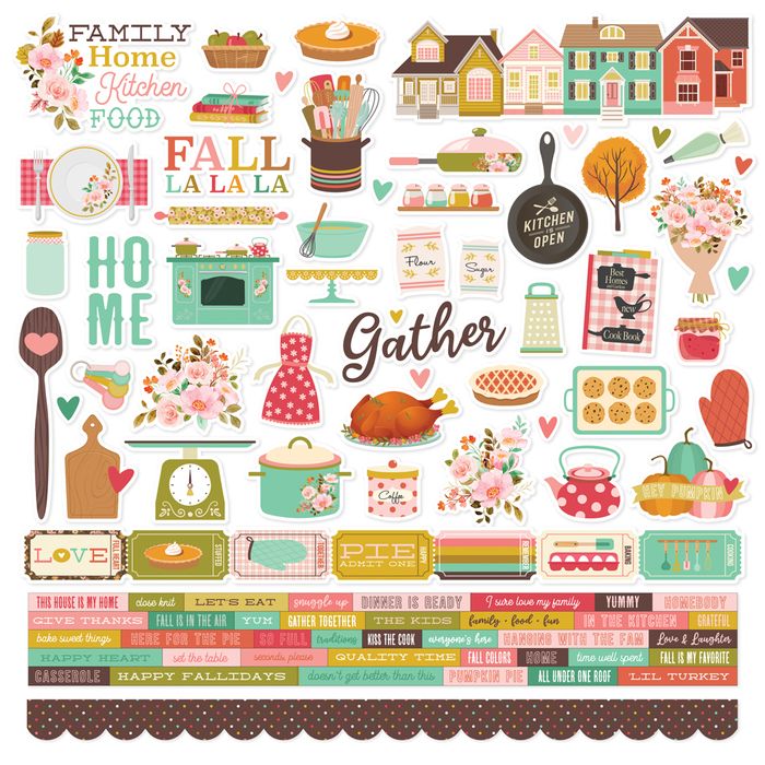 Simple Stories - What's Cookin' - Cardstock Stickers
