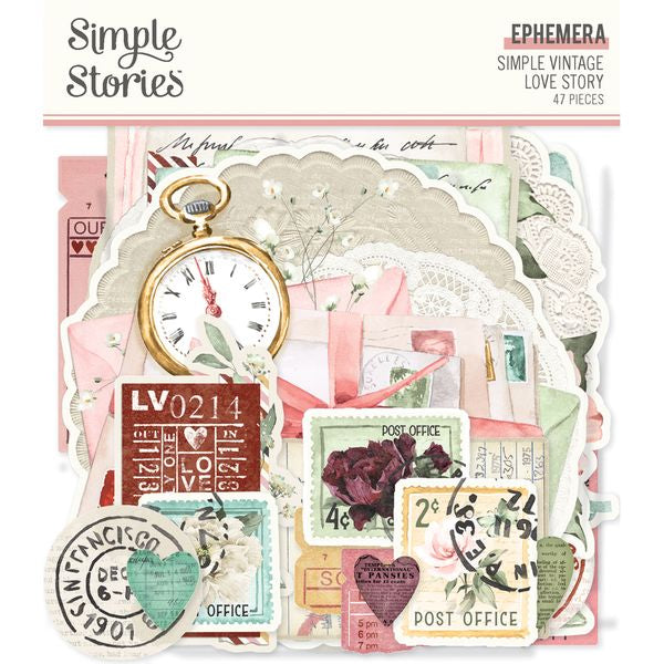 Simple Stories Simple Vintage Love Story Ephemera