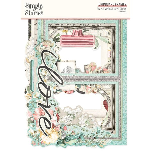 Simple Stories Simple Vintage Love Story Chipboard Frames