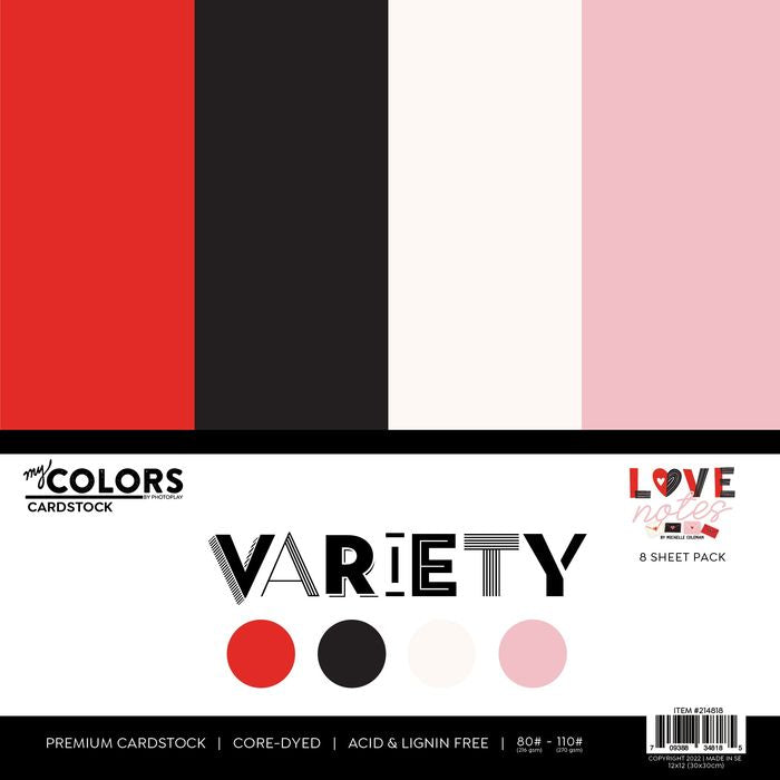 PhotoPlay Cardstock Variety Pack 8/Pkg-Love Notes