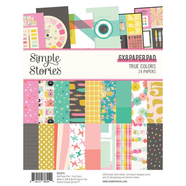 Simple Stories True Colors 6x8 Pad