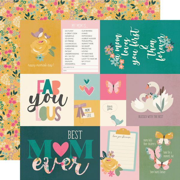 Simple Stories Mother's Day Elements DS Paper