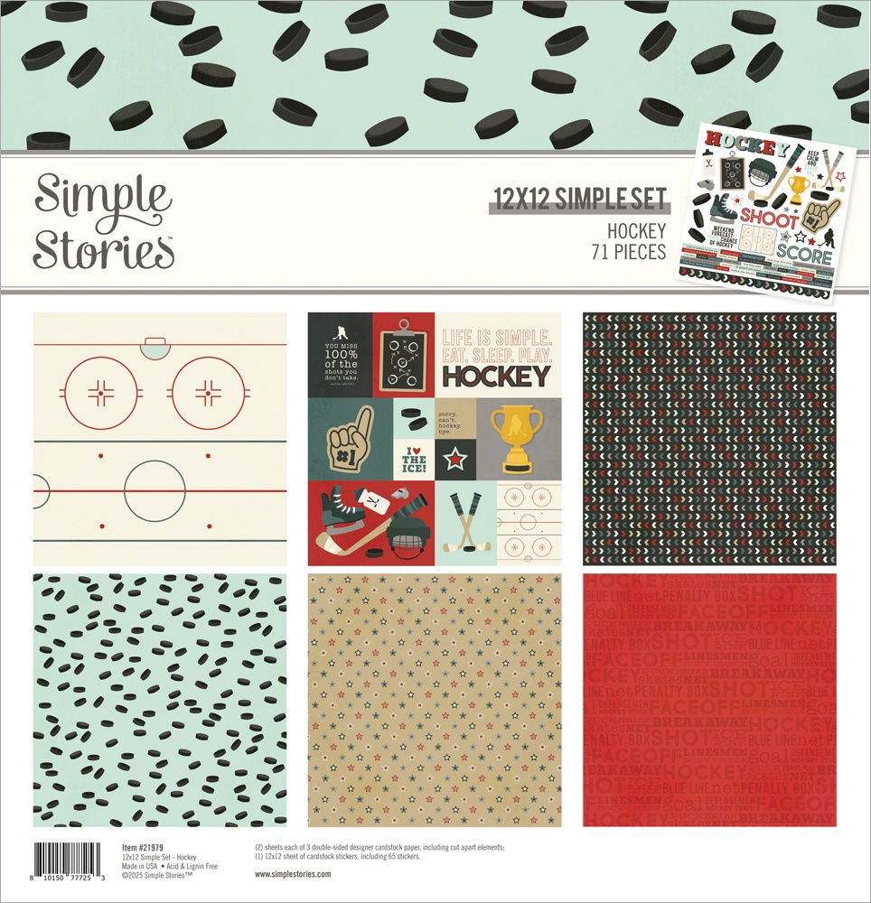 Simple Stories 12x12 Hockey Collection Kit