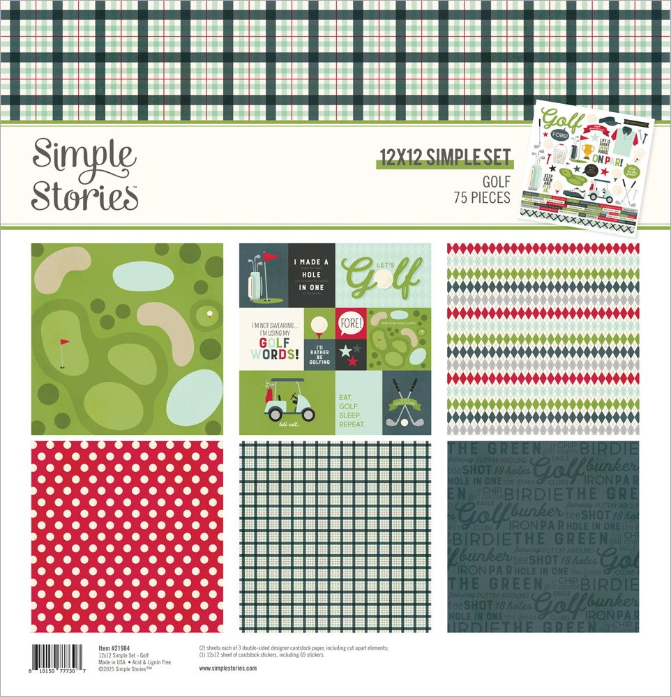 Simple Stories 12x12 Golf Collection Kit