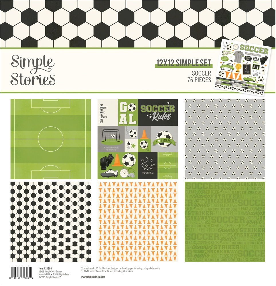 Simple Stories 12x12 Soccer Collection Kit