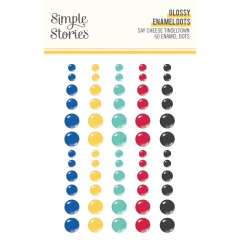 Simple Stories Say Cheese Tinseltown- Glossy Enamel Dots