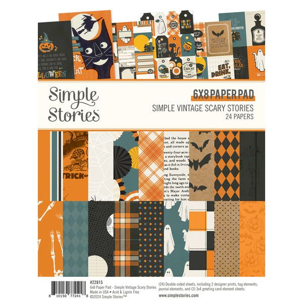 Simple Stories Simple Vintage Scary Stories 6x8 Pad