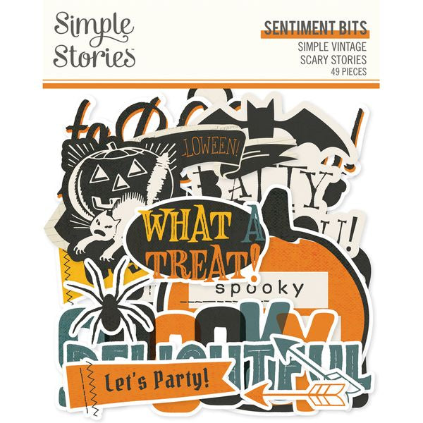 Simple Stories Simple Vintage Scary Stories Sentiment Bits & Pieces