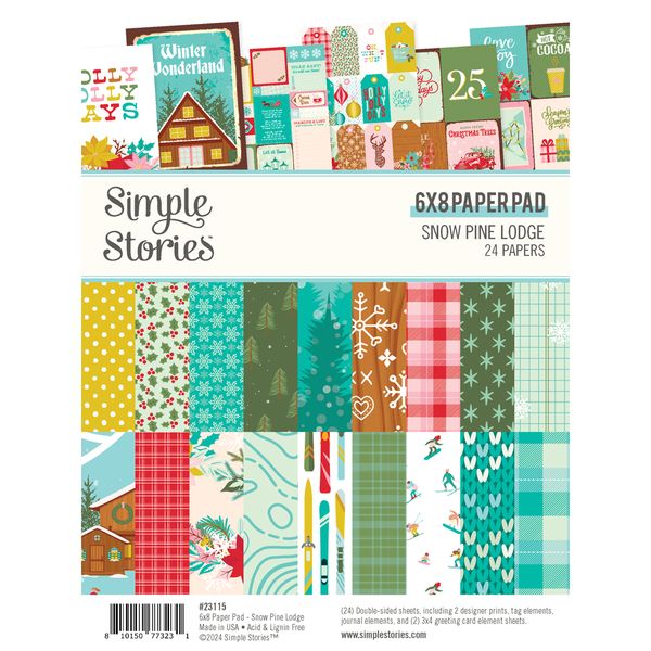 Simple Stories Snow Pine Lodge 6x8 Pad