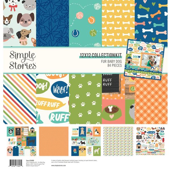 Simple Stories Fur Baby Dog 12"X12" Collection Kit