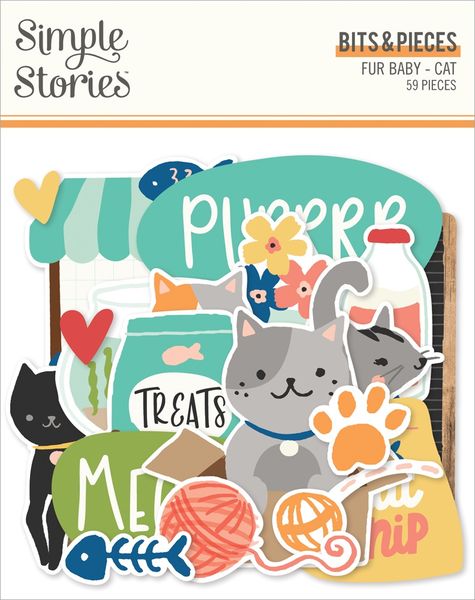Simple Stories Fur Baby Cat - Bits & Pieces-59/Pkg