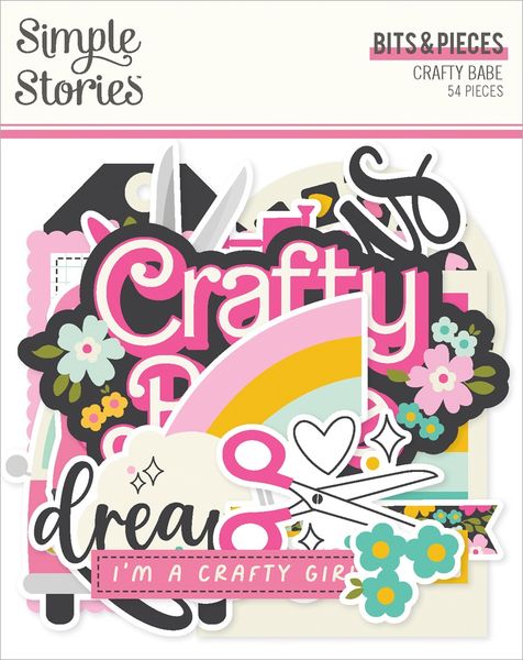 Simple Stories Crafty Babe Bits & Pieces, 54/Pkg