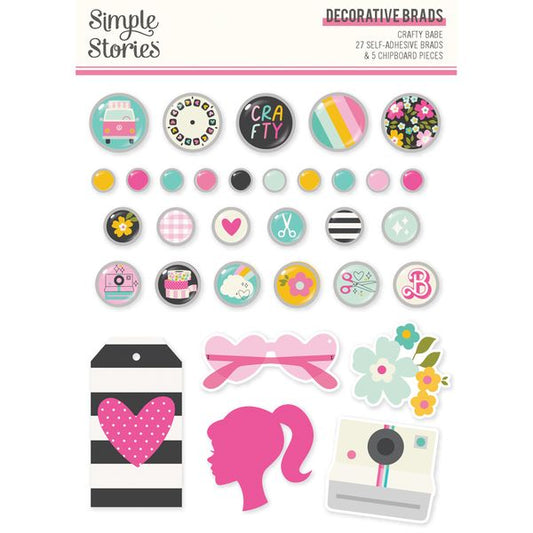 Simple Stories Crafty Babe - Decorative Brads