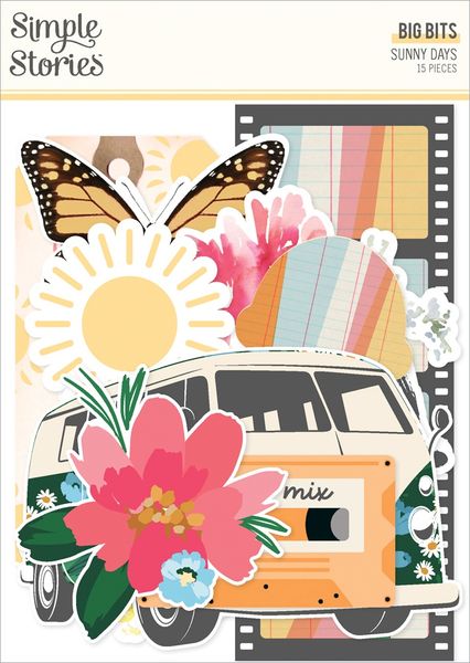 Sunny Days Big Bits & Pieces, 15/Pkg