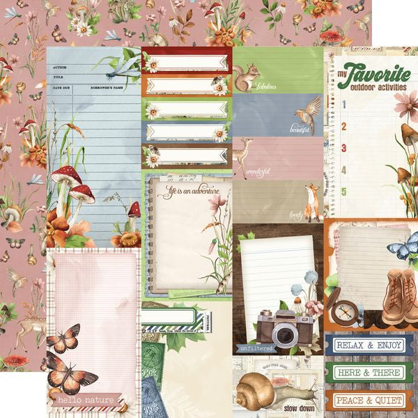 Simple Stories Simple Vintage Woodlands Journal Elements DS Paper
