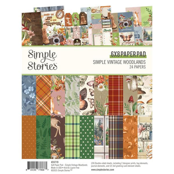 Simple Stories Simple Vintage Woodlands 6"x8" Pad