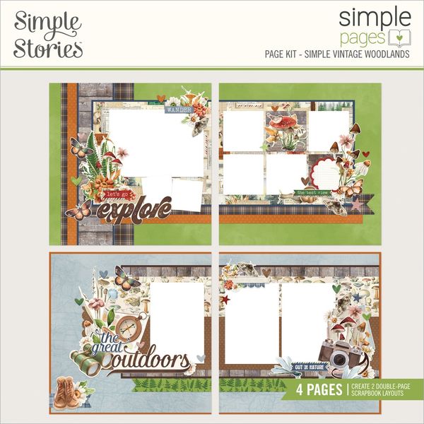 Simple Stories Simple Vintage Woodlands Simple Pages Page Kit