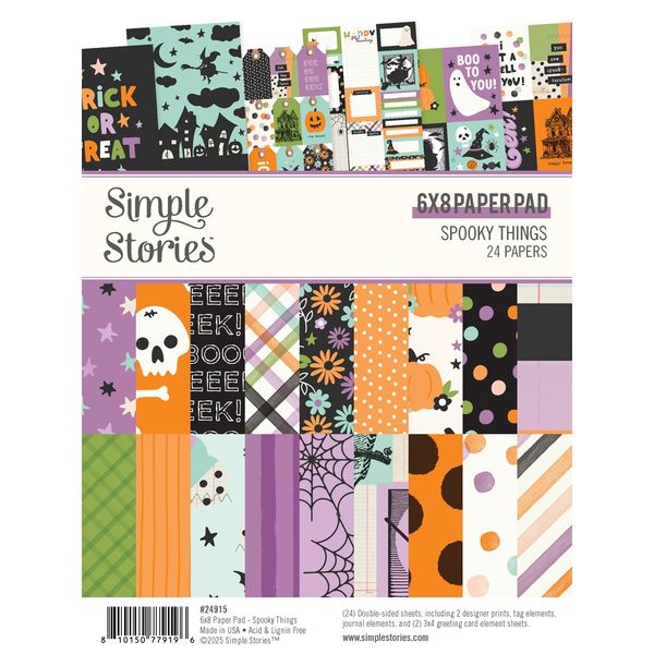 Simple Stories Spooky Things Sentiment Bits & Pieces Die-Cuts