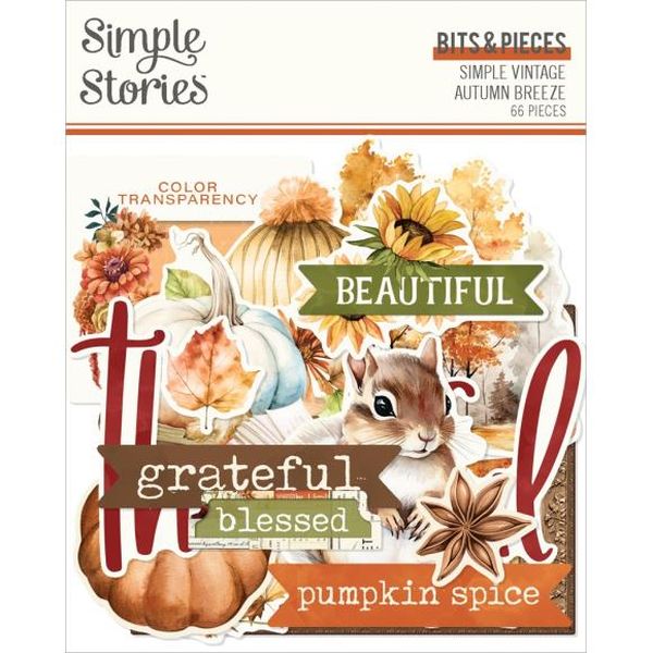 Simple Stories Simple Vintage Autumn Breeze Bits & Pieces Die-Cuts