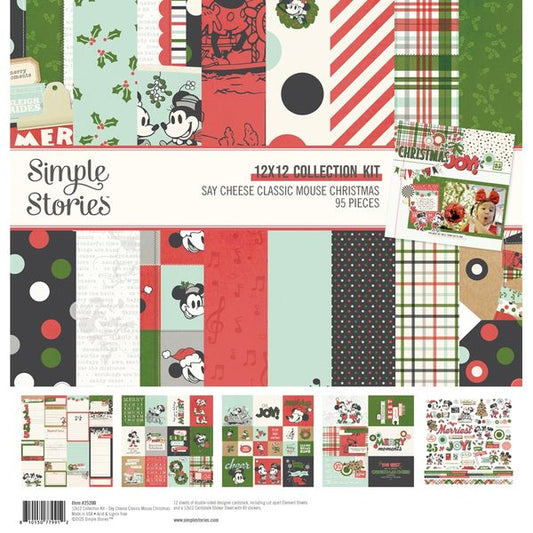 Simple Stories Say Cheese Classic Mouse Christmas 12"X12" Collection Kit