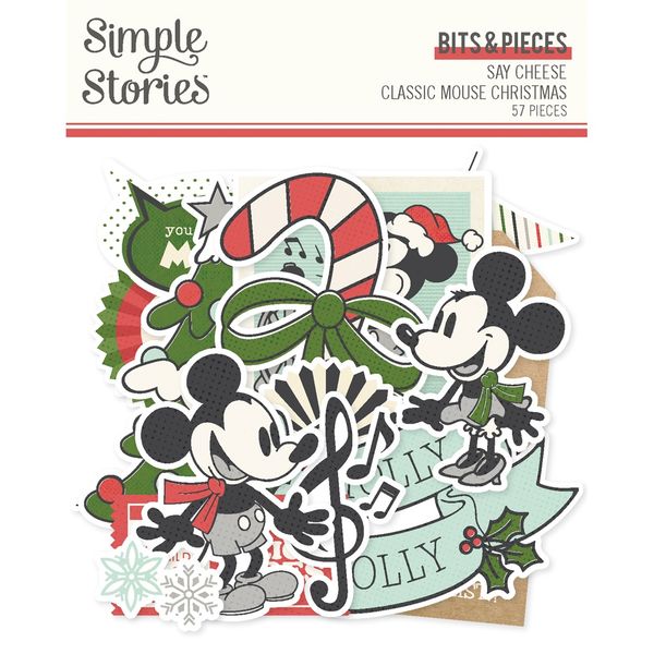 Say Cheese Classic Mouse Christmas Elements Bits & Pieces Die-Cuts