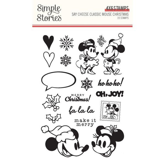 Simple Stories Say Cheese Classic Mouse Christmas Photopolymer Stamps