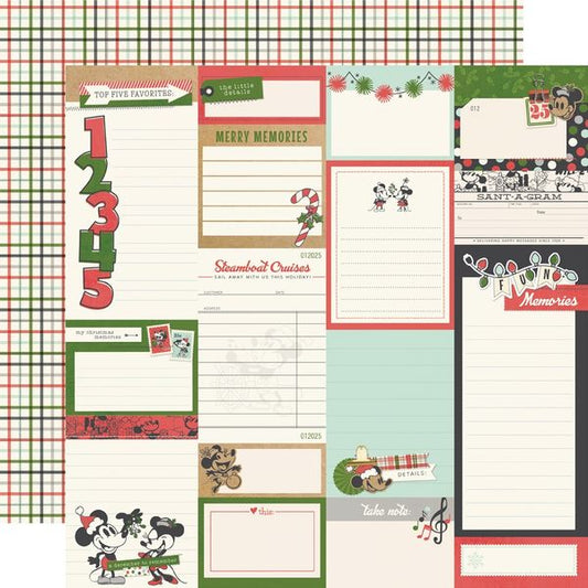 Simple Stories Say Cheese Classic Mouse Christmas: Journal Elements Double-Side Cardstock