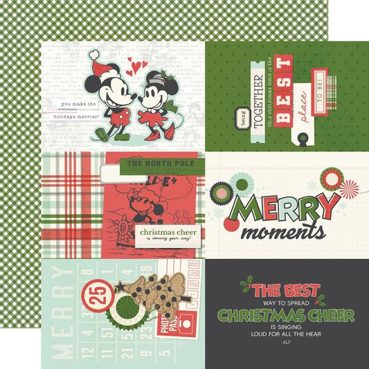 Simple Stories Say Cheese Classic Mouse Christmas: 4X6 Elements Double-Side Cardstock
