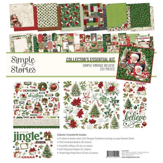 Simple Stories Simple Vintage Believe 12"X12" Collector's Essential Kit