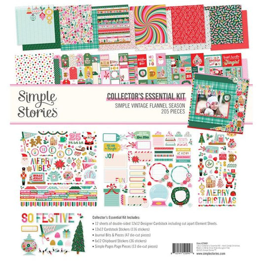 Simple Stories Hard Candy Christmas 12"X12" Collector's Essential Kit