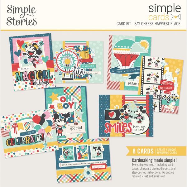 Simple Stoires Simple Cards Card Kit-Say Cheese Happiest Place