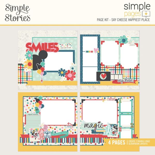 Simple Stories Simple Pages Page Kit-Say Cheese Happiest Place