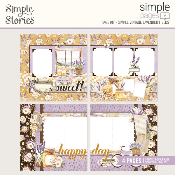 Simple Stories Simple Pages Page Kit -Simple Vintage Lavender Fields