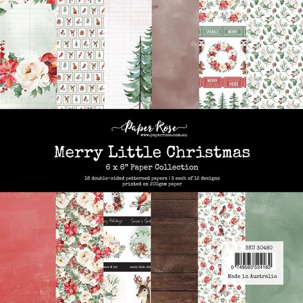 Paper Rose Merry Little Christmas 6x6 Paper Collection 30480