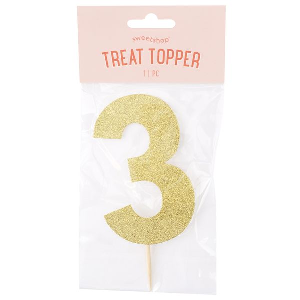 Sweetshop Cake Topper-Number 3