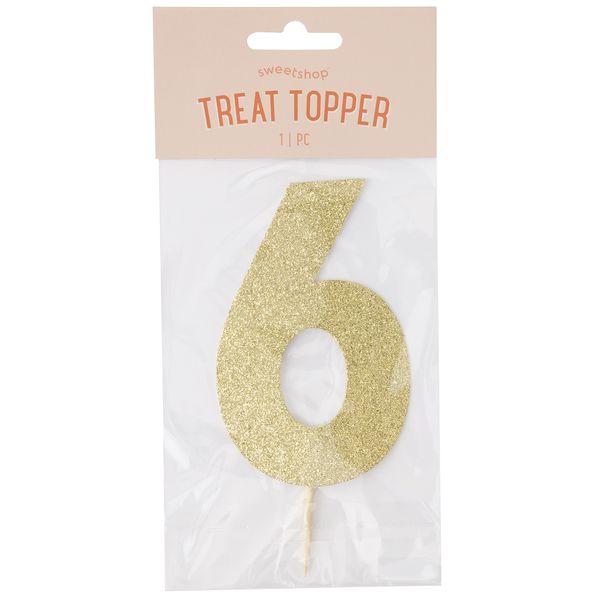 Sweetshop Cake Topper-Number 6