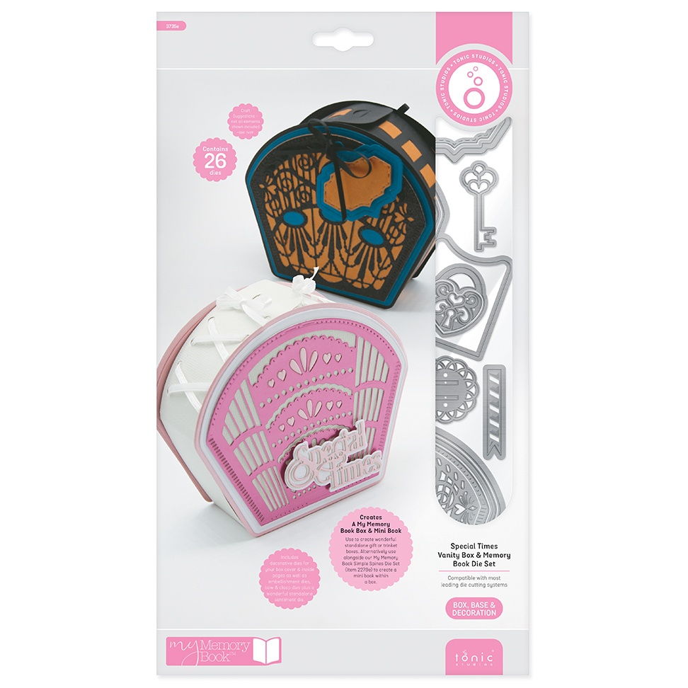 Tonic Studios Special Times Vanity Box & Memory Book Die Set