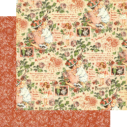 Graphic 45 Children's Hour: Feburary Montage 12x12 DS Paper (1 Sheet)